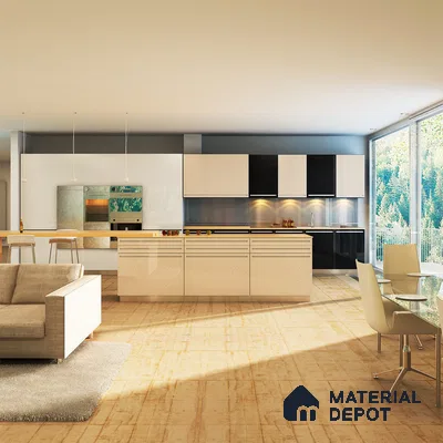 Stone Look PU 1333 8 ft x 4 ft PU Finish Decorative Laminate - 1.25 mm | Suitable for TV Unit, Wardrobe, Kitchen Cabinets