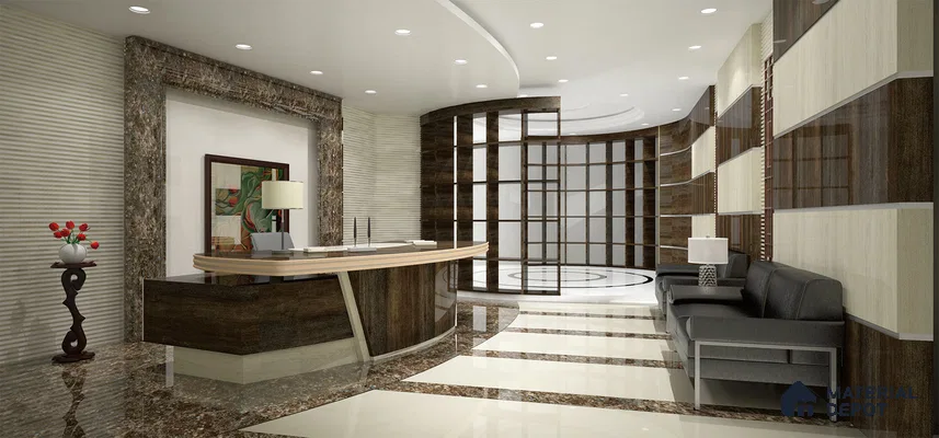 Wooden Look PU 1390 8 ft x 4 ft PU Finish Decorative Laminate - 1.25 mm | Suitable for TV Unit, Wardrobe, Kitchen Cabinets