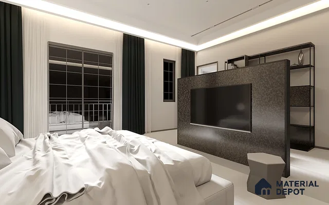 Patterned Look PU 1580 8 ft x 4 ft PU Finish Decorative Laminate - 1.25 mm | Suitable for Bedroom, TV Unit, Wardrobe