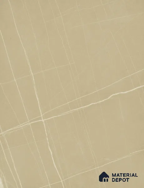 Beige Marble Look PU 1634 8 ft x 4 ft High Gloss Finish Decorative Laminate - 1.25 mm | Suitable for TV Unit, Wardrobe, Kitchen Cabinets