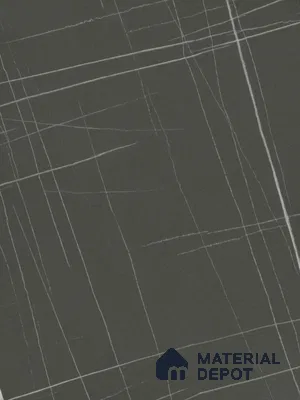 Black Marble Look PU 1636 8 ft x 4 ft PU Finish Decorative Laminate - 1.25 mm | Suitable for TV Unit, Wardrobe, Kitchen Cabinets