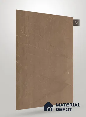 Brown Marble Look PU 1778 8 ft x 4 ft High Gloss Finish Decorative Laminate - 1.25 mm | Suitable for TV Unit, Wardrobe, Kitchen Cabinets