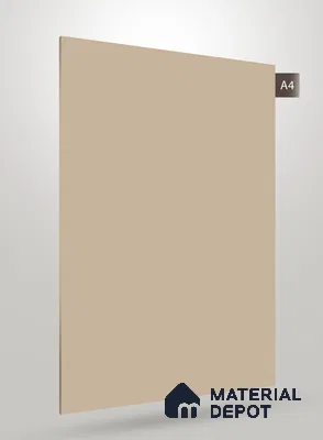 Brown Solid Colors Look PU 246 8 ft x 4 ft Super Matte Finish Decorative Laminate - 1 mm | Suitable for Living Room, Kitchen, Office