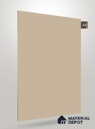 Brown Solid Colors Look PU 246 8 ft x 4 ft Super Matte Finish Decorative Laminate - 1 mm | Suitable for Living Room, Kitchen, Office