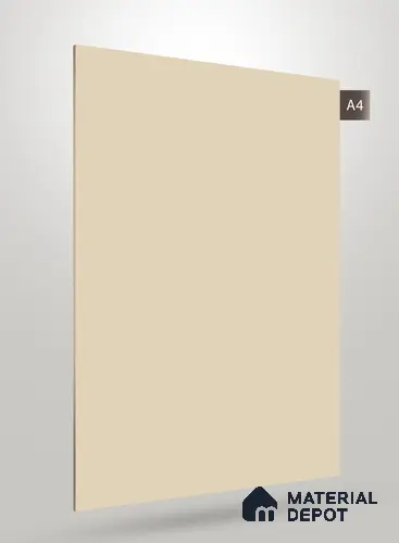 Beige Solid Colors Look PU 248 8 ft x 4 ft Super Matte Finish Decorative Laminate - 1 mm | Suitable for Living Room, Kitchen, Office