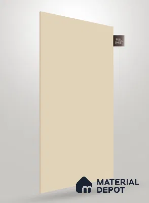 Beige Solid Colors Look PU 248 8 ft x 4 ft Super Matte Finish Decorative Laminate - 1 mm | Suitable for Living Room, Kitchen, Office