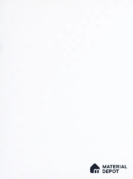 White Solid Colors Look PU 250 8 ft x 4 ft Super Matte Finish Decorative Laminate - 1 mm | Suitable for Living Room, Kitchen, Office