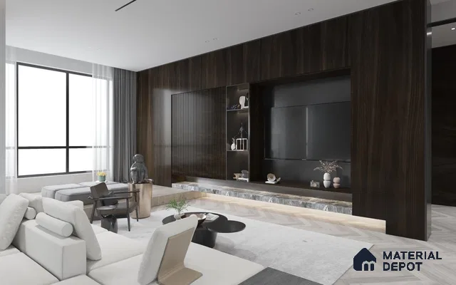 Wooden Look PU 253 8 ft x 4 ft PU Finish Decorative Laminate - 1 mm | Suitable for TV Unit, Wardrobe, Kitchen Cabinets