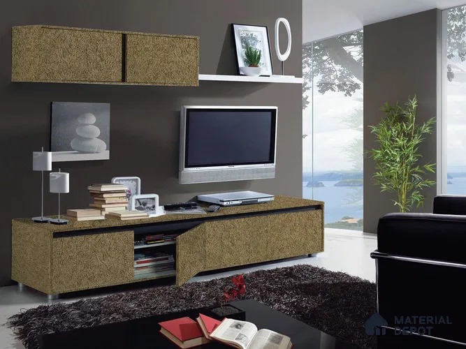 Patterned Look PU 468 8 ft x 4 ft PU Finish Decorative Laminate - 1 mm | Suitable for Bedroom, TV Unit, Wardrobe