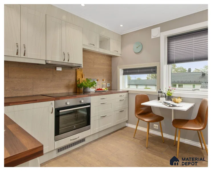 Wooden Look PU 58 8 ft x 4 ft High Gloss Finish Decorative Laminate - 1 mm | Suitable for TV Unit, Wardrobe, Kitchen Cabinets