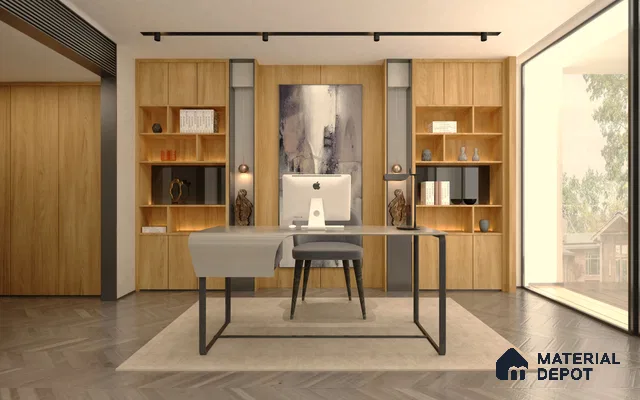 Wooden Look RD 430 A Rain Drop 8 ft x 4 ft Texture Finish Decorative Laminate - 1 mm | Suitable for TV Unit, Wardrobe, Kitchen Cabinets