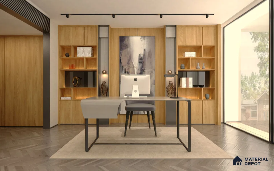 Wooden Look RD 430 A Rain Drop 8 ft x 4 ft Texture Finish Decorative Laminate - 1 mm | Suitable for TV Unit, Wardrobe, Kitchen Cabinets