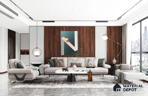 Wooden Look RD 604 Rain Drop 8 ft x 4 ft Texture Finish Decorative Laminate - 1 mm | Suitable for TV Unit, Wardrobe, Kitchen Cabinets