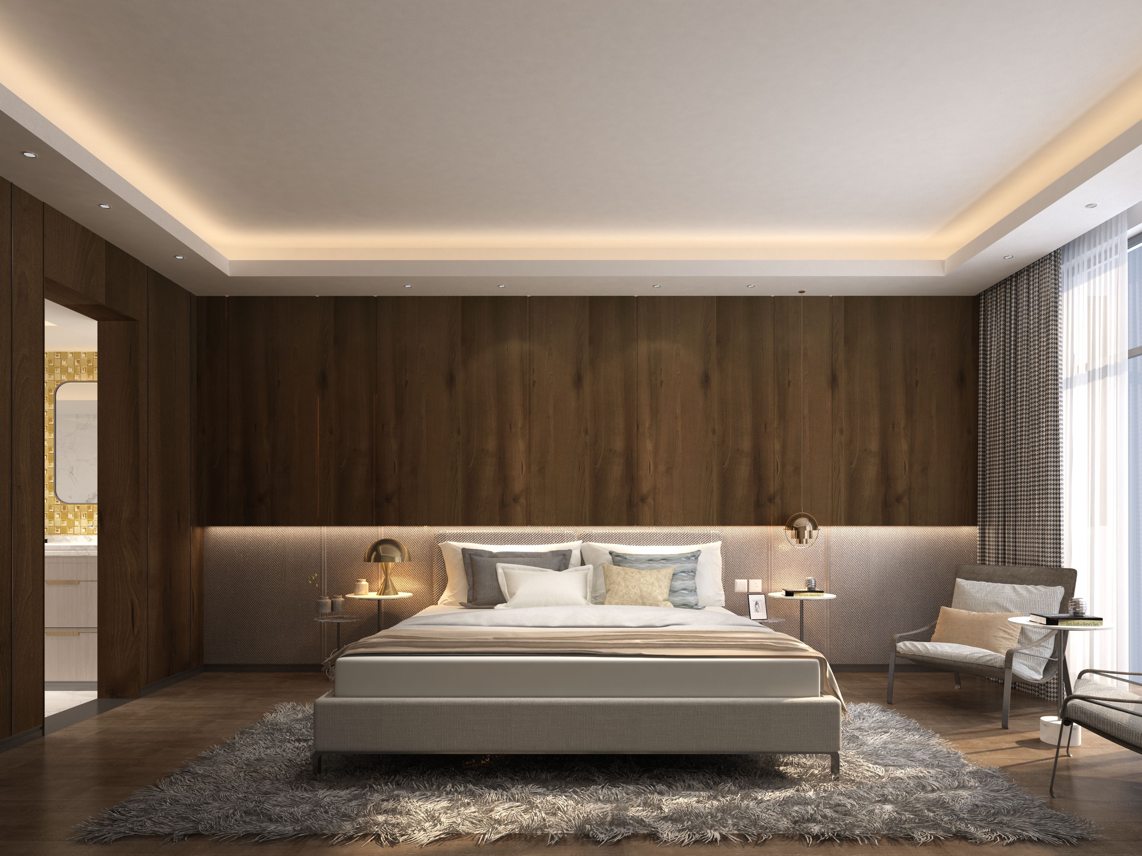 Brown Wood Look RD 995 Rain Drop 8 ft x 4 ft Texture Finish Decorative Laminate - 1 mm | Suitable for TV Unit, Wardrobe, Kitchen Cabinets