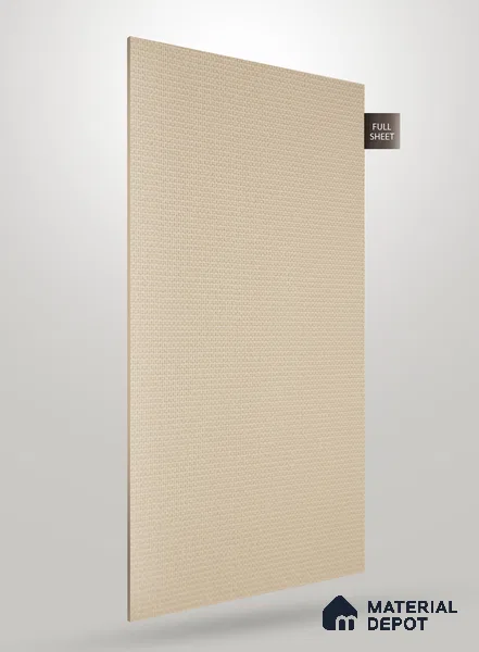 Ivory Fabric Look RN CF 73 8 ft x 4 ft Texture Finish Decorative Laminate - 0.75 mm | Suitable for TV Unit, Wardrobe, Kitchen Cabinets