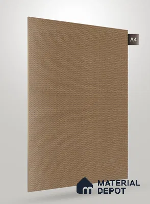 Brown Fabric Look RN CF 74 8 ft x 4 ft Texture Finish Decorative Laminate - 0.75 mm | Suitable for TV Unit, Wardrobe, Kitchen Cabinets