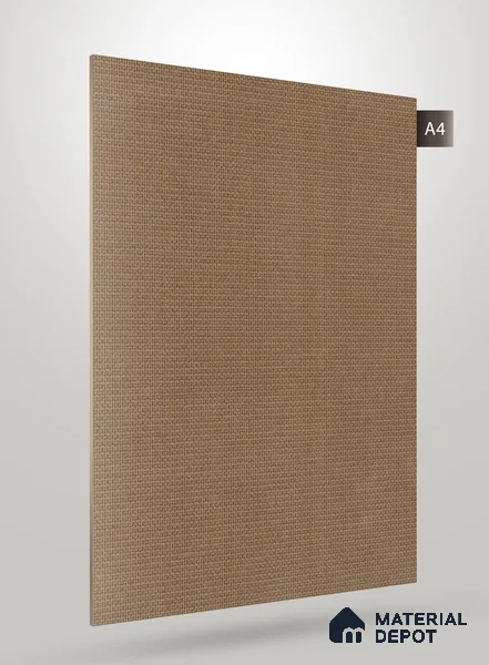 Brown Fabric Look RN CF 74 8 ft x 4 ft Texture Finish Decorative Laminate - 0.75 mm | Suitable for TV Unit, Wardrobe, Kitchen Cabinets