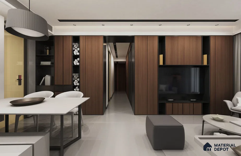Wooden Look SF 493 8 ft x 4 ft Texture Finish Decorative Laminate - 1.25 mm | Suitable for TV Unit, Wardrobe, Kitchen Cabinets