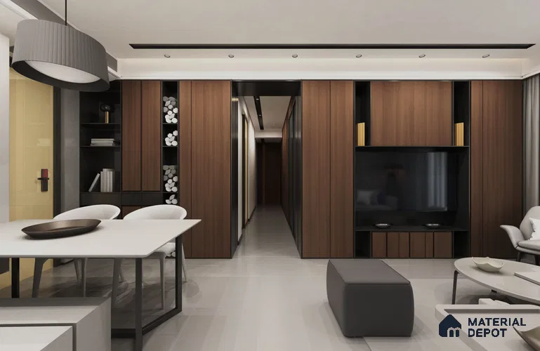 Wooden Look SF 493 8 ft x 4 ft Texture Finish Decorative Laminate - 1.25 mm | Suitable for TV Unit, Wardrobe, Kitchen Cabinets