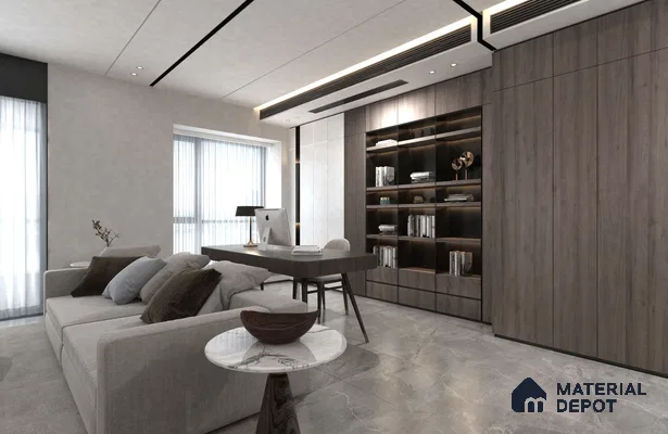 Wooden Look SF 497 8 ft x 4 ft Suede Finish Decorative Laminate - 1 mm | Suitable for TV Unit, Wardrobe, Kitchen Cabinets