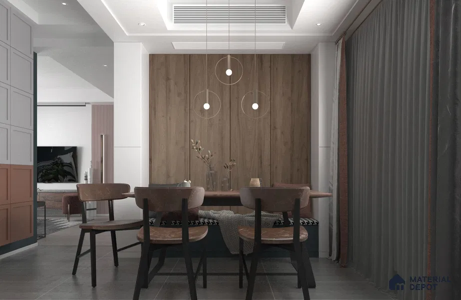 Wooden Look SF 498 8 ft x 4 ft Texture Finish Decorative Laminate - 1 mm | Suitable for TV Unit, Wardrobe, Kitchen Cabinets