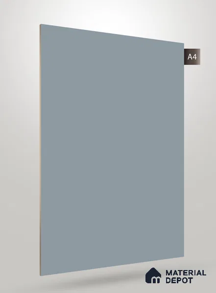 Grey Solid Colors Look SM 120 8 ft x 4 ft Super Matte Finish Decorative Laminate - 1 mm | Suitable for Living Room, Kitchen, Office