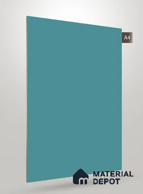 Blue Solid Colors Look SM 124 8 ft x 4 ft Super Matte Finish Decorative Laminate - 1 mm | Suitable for Living Room, Kitchen, Office