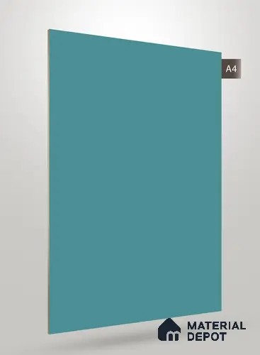 Blue Solid Colors Look SM 124 8 ft x 4 ft Super Matte Finish Decorative Laminate - 1 mm | Suitable for Living Room, Kitchen, Office