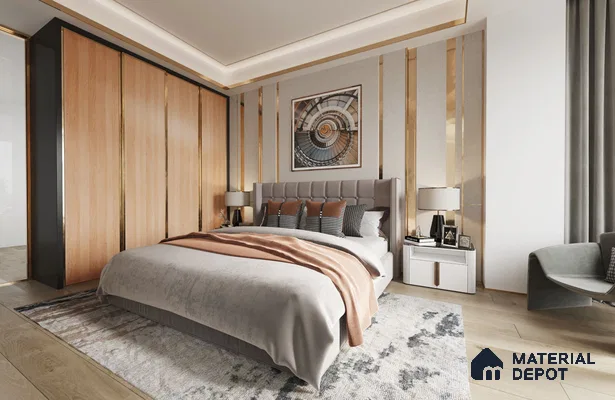 Wooden Look SM 1731 8 ft x 4 ft Super Matte Finish Decorative Laminate - 1.25 mm | Suitable for TV Unit, Wardrobe, Kitchen Cabinets