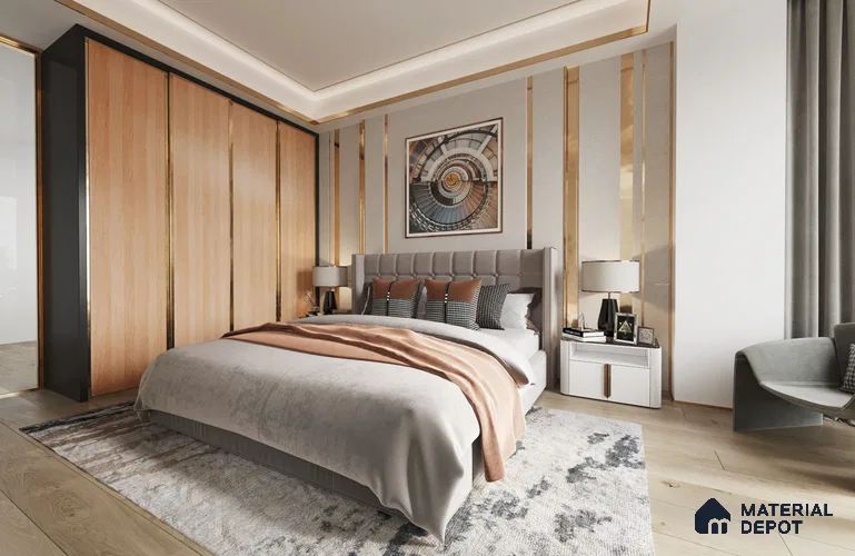 Wooden Look SM 1731 8 ft x 4 ft Super Matte Finish Decorative Laminate - 1.25 mm | Suitable for TV Unit, Wardrobe, Kitchen Cabinets