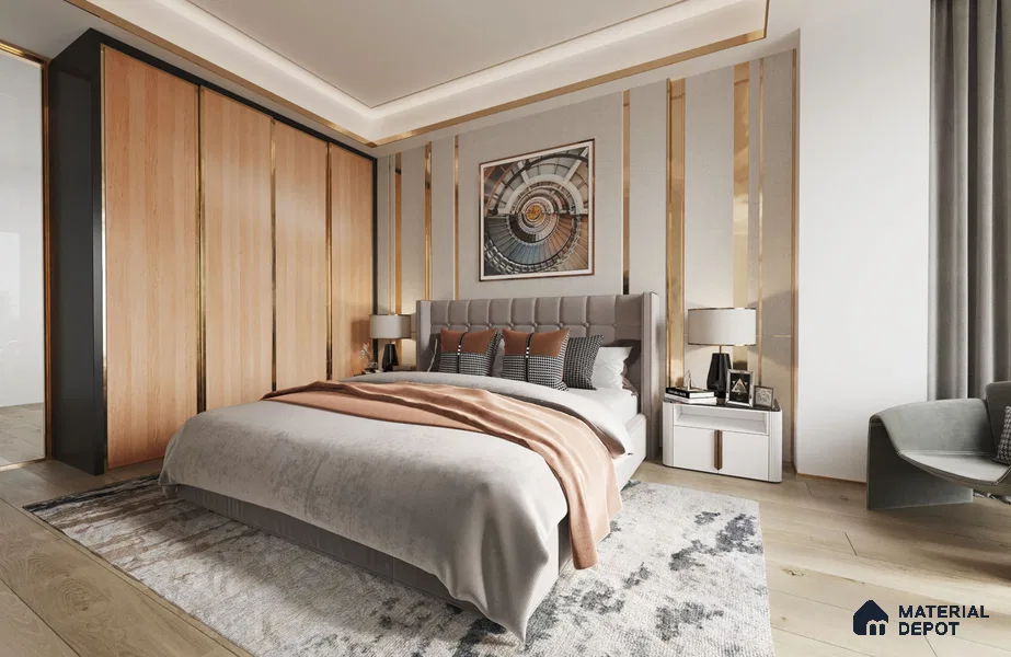 Wooden Look SM 1731 8 ft x 4 ft Super Matte Finish Decorative Laminate - 1.25 mm | Suitable for TV Unit, Wardrobe, Kitchen Cabinets