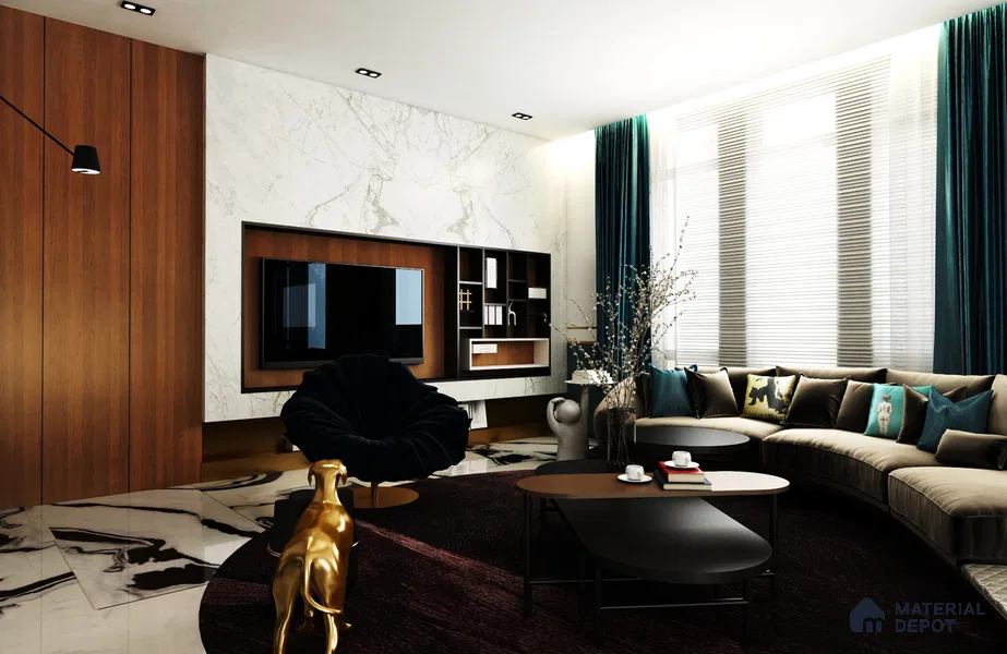 Wooden Look SM 1733 8 ft x 4 ft Super Matte Finish Decorative Laminate - 1.25 mm | Suitable for TV Unit, Wardrobe, Kitchen Cabinets