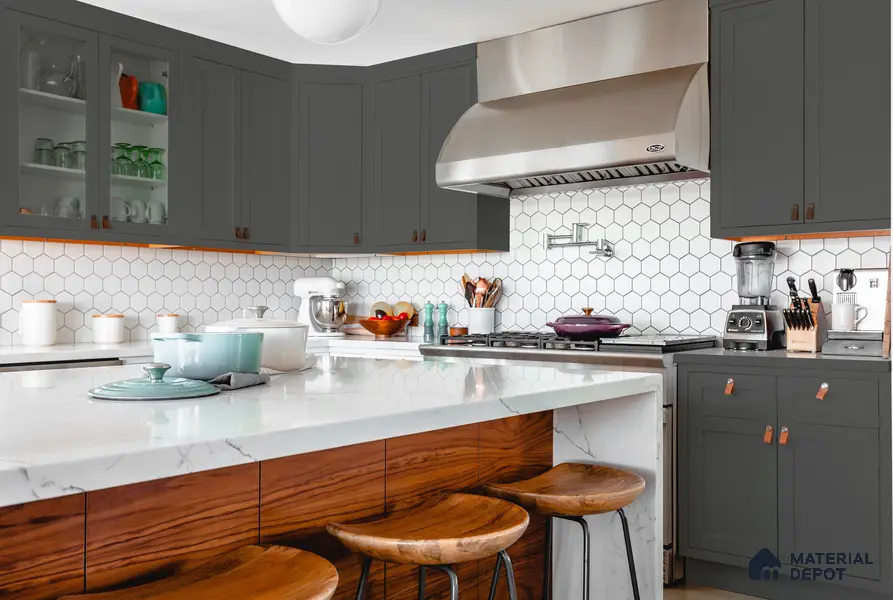 Grey Solid Colors Look SM 184 8 ft x 4 ft Super Matte Finish Decorative Laminate - 1 mm | Suitable for Living Room, Kitchen, Office