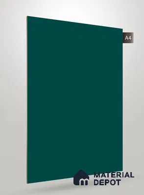 Green Solid Colors Look SM 245 8 ft x 4 ft Super Matte Finish Decorative Laminate - 1 mm | Suitable for Living Room, Kitchen, Office