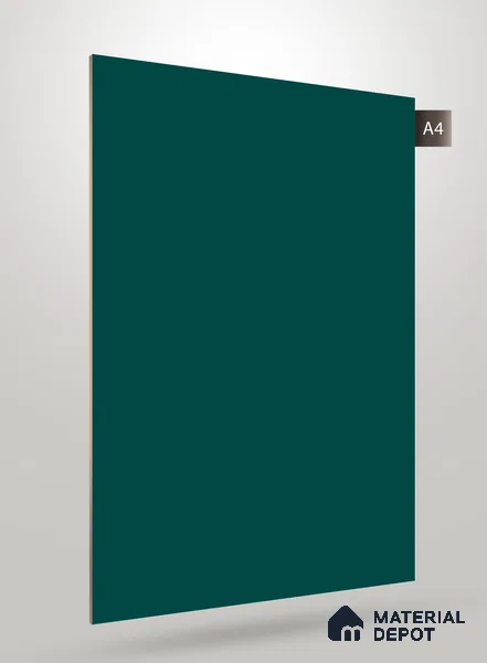 Green Solid Colors Look SM 245 8 ft x 4 ft Super Matte Finish Decorative Laminate - 1 mm | Suitable for Living Room, Kitchen, Office