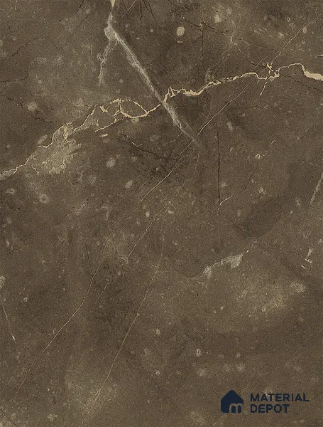 Brown Marble Look SM 451 8 ft x 4 ft Super Matte Finish Decorative Laminate - 1 mm | Suitable for TV Unit, Wardrobe, Kitchen Cabinets