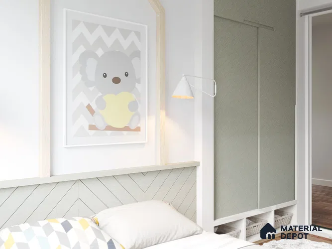 Patterned Look SM 529 8 ft x 4 ft Super Matte Finish Decorative Laminate - 1 mm | Suitable for Bedroom, TV Unit, Wardrobe