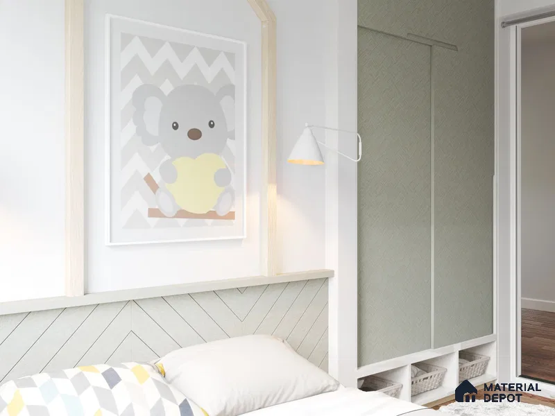 Patterned Look SM 529 8 ft x 4 ft Super Matte Finish Decorative Laminate - 1 mm | Suitable for Bedroom, TV Unit, Wardrobe