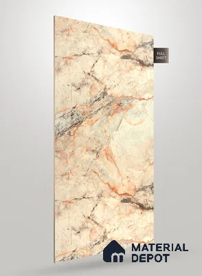 Grey Marble Look SM 571 8 ft x 4 ft Super Matte Finish Decorative Laminate - 1 mm | Suitable for TV Unit, Wardrobe, Kitchen Cabinets