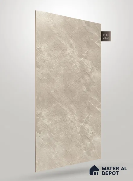 Beige Marble Look SM 595 8 ft x 4 ft Super Matte Finish Decorative Laminate - 1 mm | Suitable for TV Unit, Wardrobe, Kitchen Cabinets