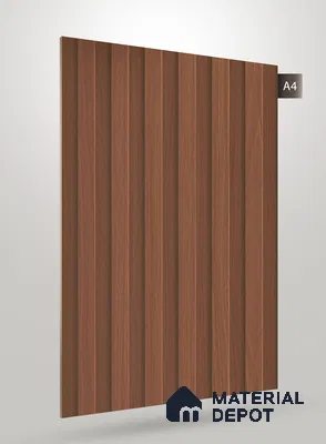 Wooden Fluted SN 592 8 ft x 4 ft Texture Finish Decorative Laminate - 1 mm | Suitable for TV Unit,Wardrobe, Kitchen Cabinets
