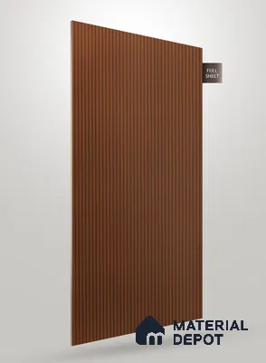 Wooden Fluted SN 592 8 ft x 4 ft Texture Finish Decorative Laminate - 1 mm | Suitable for TV Unit,Wardrobe, Kitchen Cabinets