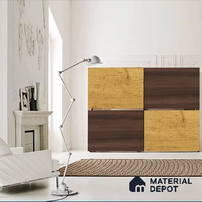 Wooden Look SW 424 Seasoned Wooden 8 ft x 4 ft Texture Finish Decorative Laminate - 1 mm | Suitable for TV Unit, Wardrobe, Kitchen Cabinets