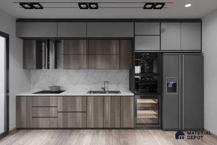 Wooden Look TC 1407 Tropical Cut 8 ft x 4 ft Texture Finish Decorative Laminate - 1.25 mm | Suitable for TV Unit, Wardrobe, Kitchen Cabinets