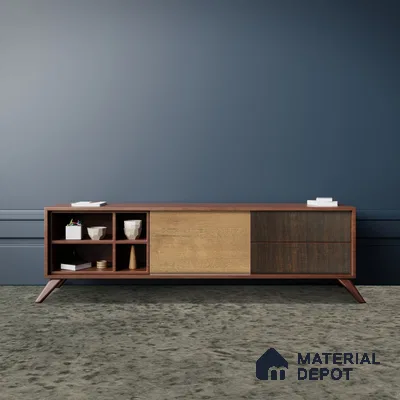 Wooden Look VW 1566 Velvety Wooden 8 ft x 4 ft Texture Finish Decorative Laminate - 1.25 mm | Suitable for TV Unit, Wardrobe, Kitchen Cabinets
