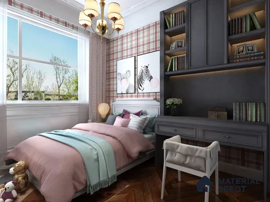 Wooden Look VW 1674 Velvety Wooden 8 ft x 4 ft Texture Finish Decorative Laminate - 1.25 mm | Suitable for TV Unit, Wardrobe, Kitchen Cabinets