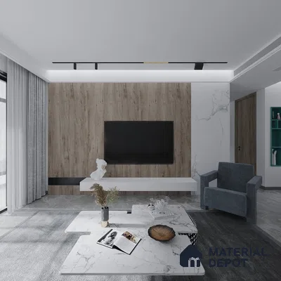 Wooden Look WB 1593 Wild Berry 8 ft x 4 ft Texture Finish Decorative Laminate - 1.25 mm | Suitable for TV Unit, Wardrobe, Kitchen Cabinets