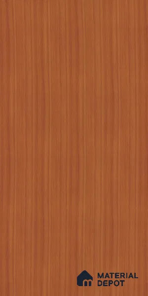 Wooden Look 10195 Nice Cherry 8 ft x 4 ft Woodgrain Suede Finish Decorative Laminate - 1 mm | Suitable for TV Unit, Wardrobe, Kitchen Cabinets