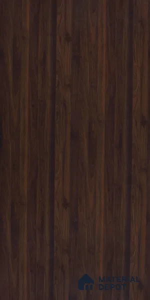 Wooden Look 10477 FLM Borneo Walnut 8 ft x 4 ft Texture Finish Decorative Laminate - 0.8 mm | Suitable for TV Unit, Wardrobe, Kitchen Cabinets