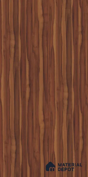 Wooden Look 10592 HGL Orchard Delight 8 ft x 4 ft Walnut High Gloss Finish Decorative Laminate - 1 mm | Matching Rehau Edgeband Code 207P | Suitable for TV Unit, Wardrobe, Kitchen Cabinets
